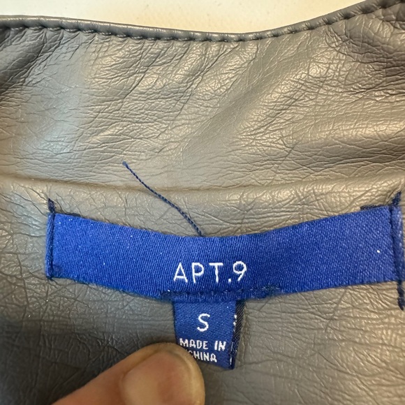 Apt 9 grey pleather jacket. - Picture 9 of 9